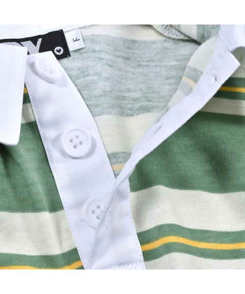 ZIDDY（ジディ）の「ボーダー ラガー Tシャツ (130~160cm)（Tシャツ/カットソー・キッズ・グリーン/イエロー・140/160/150/130）」の22枚目の写真