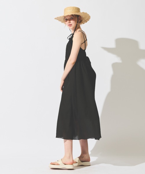 MERLOT（メルロー）の「バックリボンキャミワンピース（ワンピース・レディース・ブラック/イエロー・FREE）」の21枚目の写真