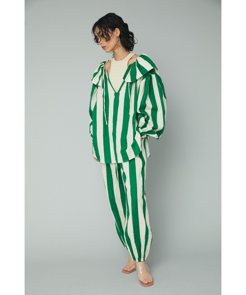 HeRIN.CYE(ヘリンドットサイ)の「Print gauze pants (プリント ガーゼ パンツ)(その他パンツ・レディース・グリーン系その他/ブラウン系その他・FREE)」の2枚目の写真