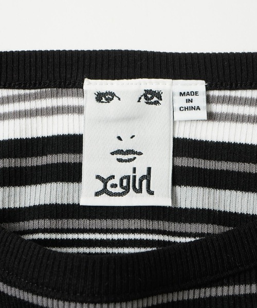 X-girl(エックスガール)の「STRIPED CAMISOLE(キャミソール・レディース・ブラック/ブルー/ブラウン・M/S)」の20枚目の写真