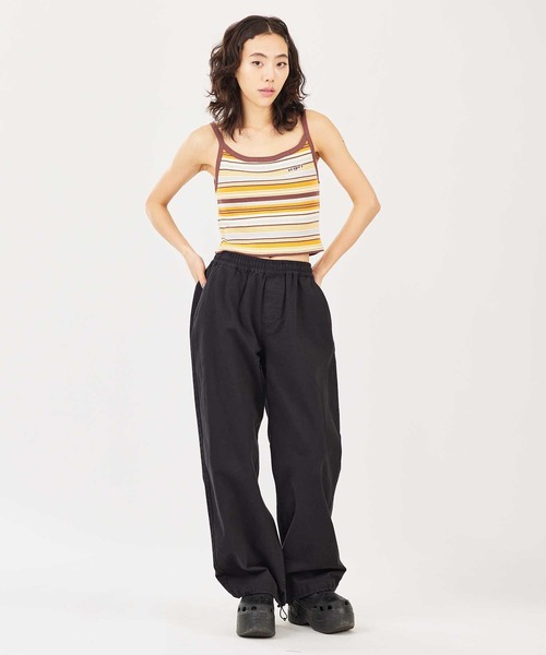 X-girl(エックスガール)の「STRIPED CAMISOLE(キャミソール・レディース・ブラック/ブルー/ブラウン・M/S)」の5枚目の写真