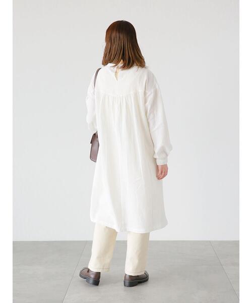 ehka sopo（エヘカソポ）の「切替ギャザーワンピース（ワンピース・レディース・ブラック/オフホワイト/グリーン・ﾌﾘ-）」の10枚目の写真