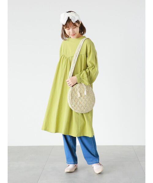 ehka sopo（エヘカソポ）の「切替ギャザーワンピース（ワンピース・レディース・ブラック/オフホワイト/グリーン・ﾌﾘ-）」の18枚目の写真