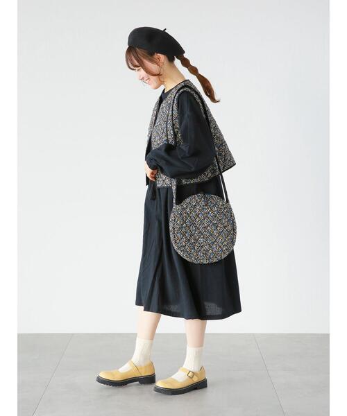 ehka sopo（エヘカソポ）の「切替ギャザーワンピース（ワンピース・レディース・ブラック/オフホワイト/グリーン・ﾌﾘ-）」の22枚目の写真