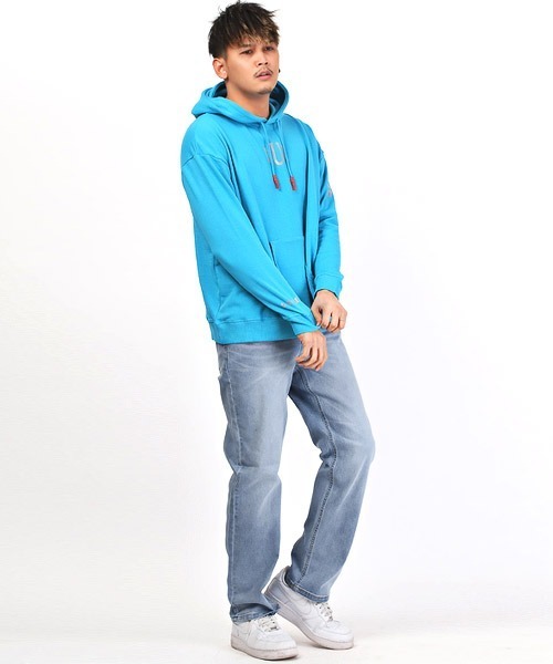 LUXSTYLE(ラグスタイル)の「ストレートデニムパンツ(デニムパンツ・メンズ・ブラック/ブルー/インディゴブルー・L/XL/M)」の7枚目の写真