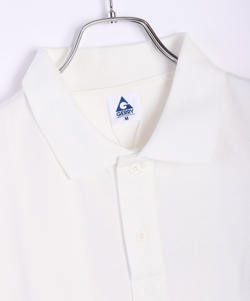 GERRY（ジェリー）の「GERRY TC鹿の子胸 刺繍ポロシャツ（ポロシャツ・メンズ・ホワイト/ブラック/ネイビー・L/LL/M）」の4枚目の写真