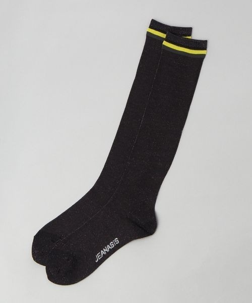 JEANASIS(ジーナシス)の「シアーラメラインソックス/192170(ソックス/靴下・レディース・グレー系その他/ブラック系その他/ブルー系その他・FREE)」の1枚目の写真