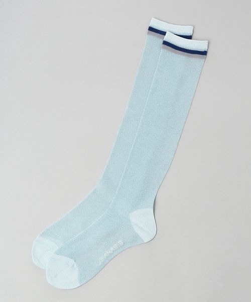 JEANASIS(ジーナシス)の「シアーラメラインソックス/192170(ソックス/靴下・レディース・グレー系その他/ブラック系その他/ブルー系その他・FREE)」の3枚目の写真