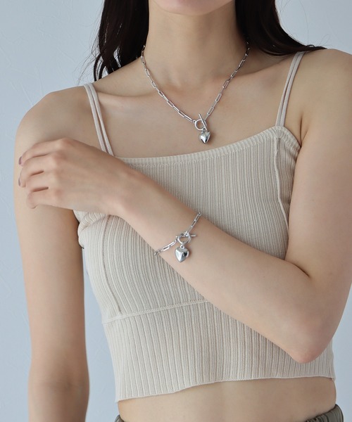 BLUEEAST（ブルーイースト）の「チェーンハートブレスレット（ブレスレット・レディース・ゴールド/シルバー・FREE）」の8枚目の写真