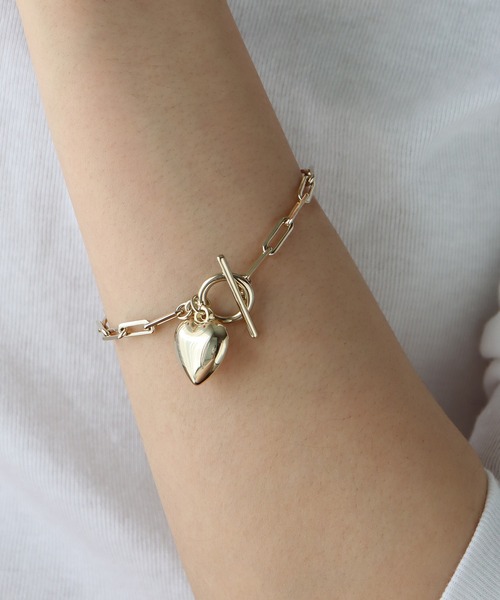 BLUEEAST（ブルーイースト）の「チェーンハートブレスレット（ブレスレット・レディース・ゴールド/シルバー・FREE）」の12枚目の写真