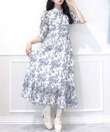 TITTY&CO. | 【TITTY&CO.】トワルドジュイデコルテオープンフレアワンピース(ワンピース)