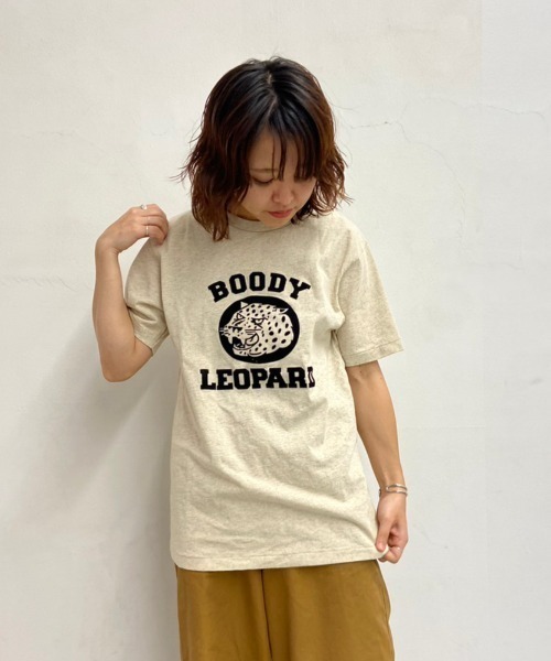 MIXTA（ミクスタ）の「MIXTA/ミクスタ　CREW NECK BOODY PANTHER  R2336（Tシャツ/カットソー・レディース・オートミール・SMALL）」の2枚目の写真