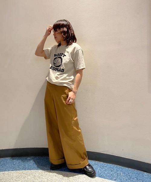 MIXTA（ミクスタ）の「MIXTA/ミクスタ　CREW NECK BOODY PANTHER  R2336（Tシャツ/カットソー・レディース・オートミール・SMALL）」の4枚目の写真