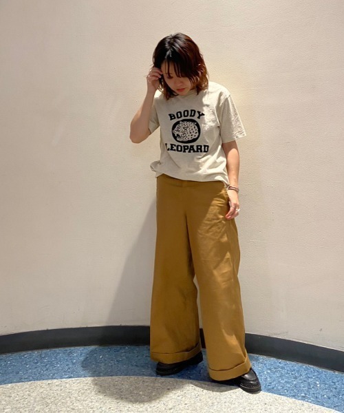 MIXTA（ミクスタ）の「MIXTA/ミクスタ　CREW NECK BOODY PANTHER  R2336（Tシャツ/カットソー・レディース・オートミール・SMALL）」の7枚目の写真