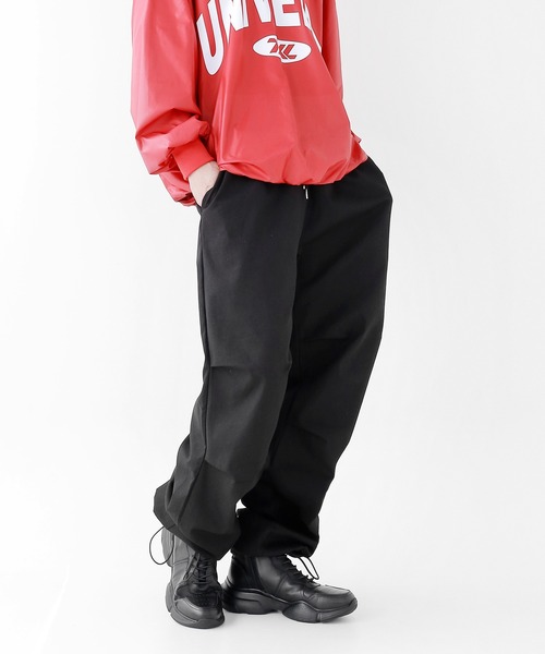 minsobi ミンソビ　スウェットサルエルパンツ　ブラック minsobi ミンソビ スウェット サルエルパンツ ジョガーパンツ ブラック