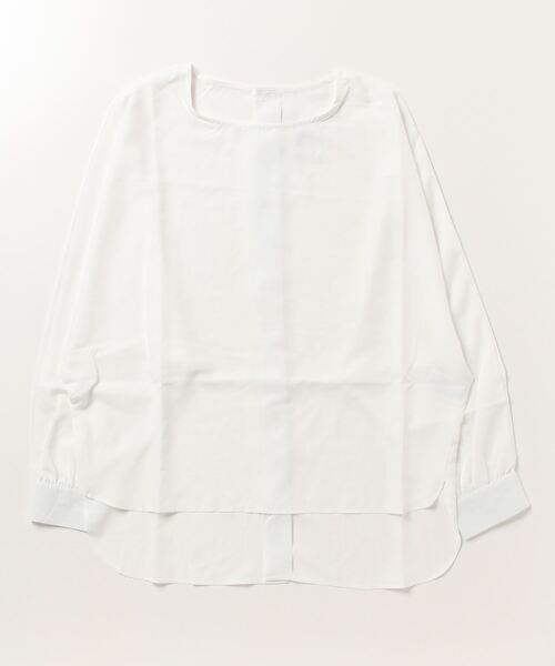 terrace(テラス)の「バックボタンフライドルマンブラウス(シャツ/ブラウス・レディース・ブルー/ブラック/オフホワイト・MEDIUM)」の18枚目の写真