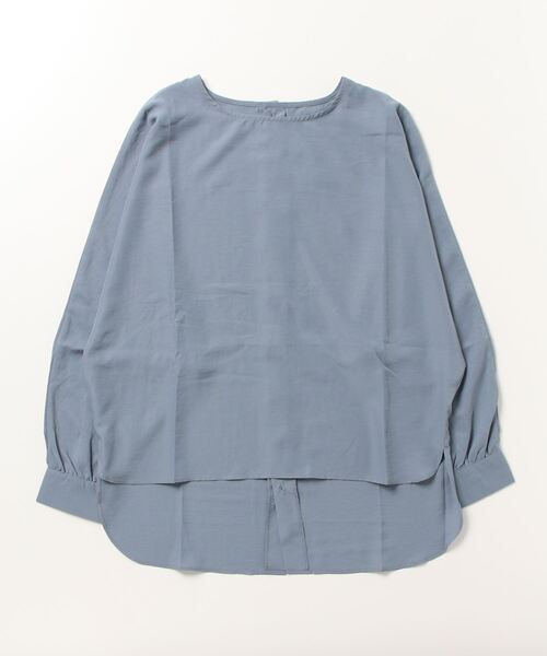 terrace(テラス)の「バックボタンフライドルマンブラウス(シャツ/ブラウス・レディース・ブルー/ブラック/オフホワイト・MEDIUM)」の19枚目の写真