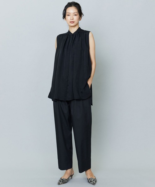 ★最終価格★1er arrondissement キュプラ ブラウス36 グレー リニューアル】キュプラフィブリルTブラウス】｜1er