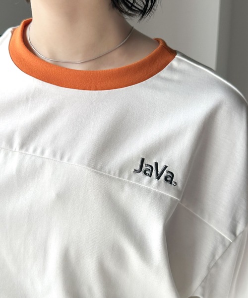 Java（ジャバ）の「《JaVa ジャバコラボ》大人のアメカジスタイル。ナンバーリングリンガーフットボールT（Tシャツ/カットソー・レディース・ネイビー/ホワイト/ブラック・LARGE/MEDIUM/SMALL/X-LARGE）」の10枚目の写真