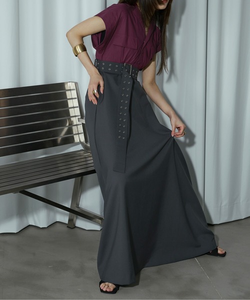 PLAN C シャツドレス ワンピース チェック ベルト付 グリーン プランシー Plan C FW24 Collection｜プラン シー公式オンラインストア