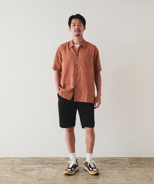 BEAMS（ビームス）の「BEAMS / リネン スクエア シャツ（シャツ/ブラウス・メンズ・オリーブ/ベージュ/オレンジ・M/L/XL/S）」の15枚目の写真