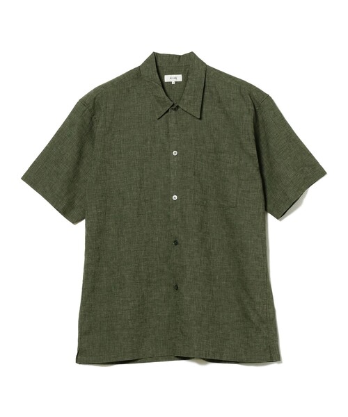BEAMS（ビームス）の「BEAMS / リネン スクエア シャツ（シャツ/ブラウス・メンズ・オリーブ/ベージュ/オレンジ・M/L/XL/S）」の20枚目の写真