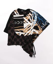 gomme | リーフP天竺 ショルダードレープT(Tシャツ/カットソー)