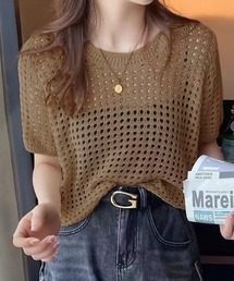 Ulysses | クロシェニットサマーニットトップス(Tシャツ/カットソー)