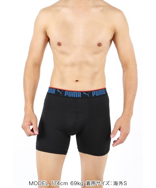 PUMA(プーマ)の「PUMA プーマ 【3枚セット】SPORTSTYLE SHTTERED SCALES メンズ ロングボクサーパンツ(ボクサーパンツ・メンズ・ブルー/ブラック・SMALL/MEDIUM/LARGE/X-LARGE)」の4枚目の写真