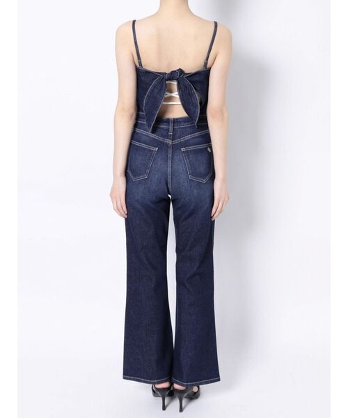 GYDA（ジェイダ）の「BACKリボンデニムロンパース（サロペット/オーバーオール・レディース・インディゴブルー/ライトブルー・SMALL/MEDIUM/X-SMALL）」の19枚目の写真