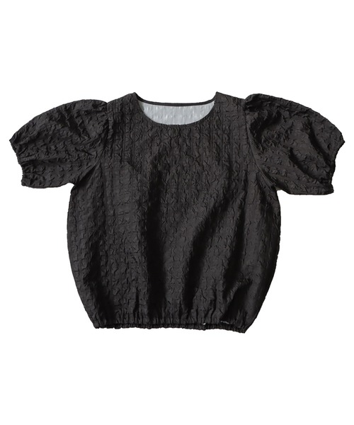 antiqua(アンティカ)の「パフスリーブトップス(Tシャツ/カットソー・レディース・ブラック/ホワイト・FREE)」の18枚目の写真