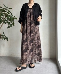 プリントキャミワンピース