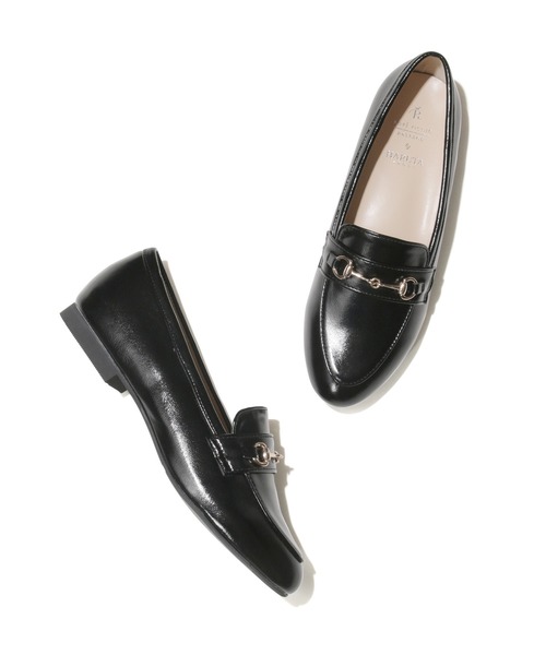 ROPE' PICNIC（ロペピクニック）の「ROPE' PICNIC PASSAGE byHARUTA/リンクルエナメルビット付フラットローファー（ローファー・レディース・ブラウン/ブラック/キナリ・22.5cm/23.0cm/23.5cm/24.0cm/24.5cm）」の12枚目の写真