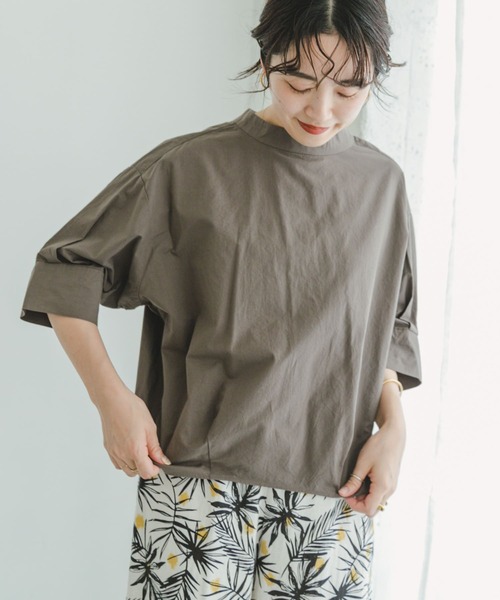 ITEMS URBANRESEARCH（アイテムズ アーバンリサーチ）の「5ブソデハイネックブラウス（シャツ/ブラウス・レディース・ブルー/ホワイト/チャコールグレー・FREE）」の15枚目の写真