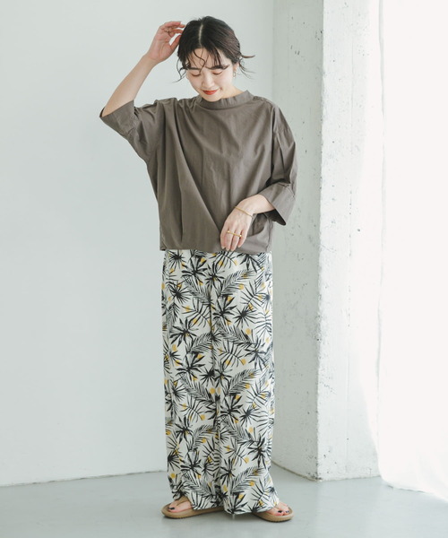 ITEMS URBANRESEARCH（アイテムズ アーバンリサーチ）の「5ブソデハイネックブラウス（シャツ/ブラウス・レディース・ブルー/ホワイト/チャコールグレー・FREE）」の4枚目の写真
