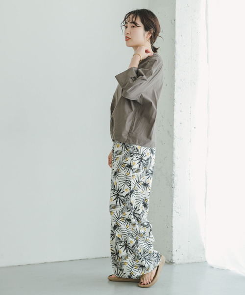 ITEMS URBANRESEARCH（アイテムズ アーバンリサーチ）の「5ブソデハイネックブラウス（シャツ/ブラウス・レディース・ブルー/ホワイト/チャコールグレー・FREE）」の5枚目の写真