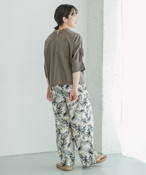 ITEMS URBANRESEARCH（アイテムズ アーバンリサーチ）の「5ブソデハイネックブラウス（シャツ/ブラウス・レディース・ブルー/ホワイト/チャコールグレー・FREE）」の6枚目の写真