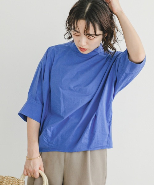 ITEMS URBANRESEARCH（アイテムズ アーバンリサーチ）の「5ブソデハイネックブラウス（シャツ/ブラウス・レディース・ブルー/ホワイト/チャコールグレー・FREE）」の16枚目の写真