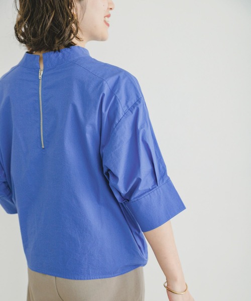 ITEMS URBANRESEARCH（アイテムズ アーバンリサーチ）の「5ブソデハイネックブラウス（シャツ/ブラウス・レディース・ブルー/ホワイト/チャコールグレー・FREE）」の17枚目の写真