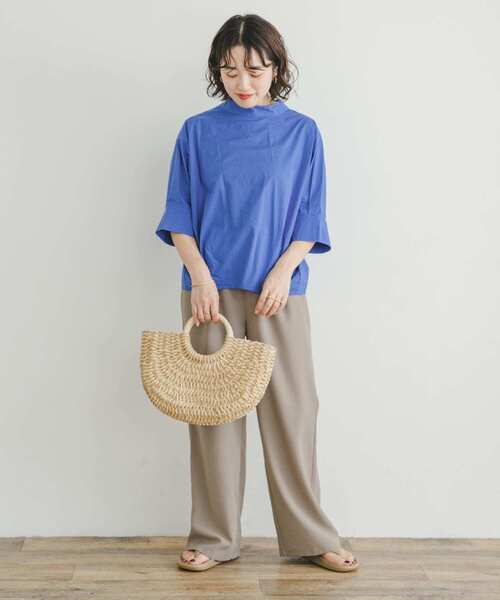 ITEMS URBANRESEARCH（アイテムズ アーバンリサーチ）の「5ブソデハイネックブラウス（シャツ/ブラウス・レディース・ブルー/ホワイト/チャコールグレー・FREE）」の18枚目の写真