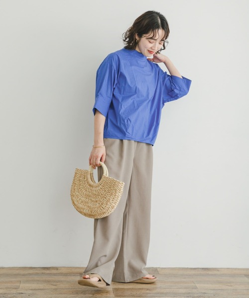 ITEMS URBANRESEARCH（アイテムズ アーバンリサーチ）の「5ブソデハイネックブラウス（シャツ/ブラウス・レディース・ブルー/ホワイト/チャコールグレー・FREE）」の19枚目の写真