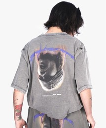 FREE WORLD ORDER（フリーワールドオーダー）の「【FREE WORLD ORDER】FVVO Skull Logo Tee (グレー)（Tシャツ/カットソー）」