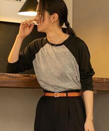 coen | セミシアーベースボールTシャツ(Tシャツ/カットソー)