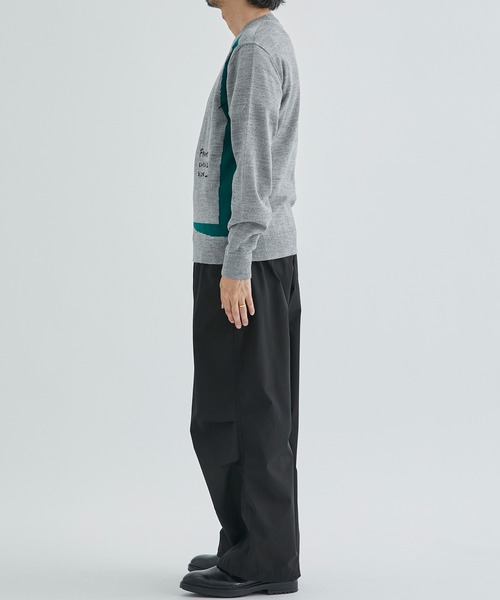 KHOKI(コッキ)の「【KHOKI / コッキ】Hand embroidery C/N sweater/ハンドエンブロイダリーC/Nセーター(ニット/セーター・メンズ・ブラック/グレー・2/3)」の18枚目の写真