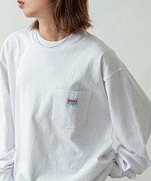 BEN DAVIS（ベンデイビス）の「【別注】【BEN DAVIS】 ピスネーム オーバーサイズ ロングスリーブ Tシャツ / ロンT / 長袖（Tシャツ/カットソー）」