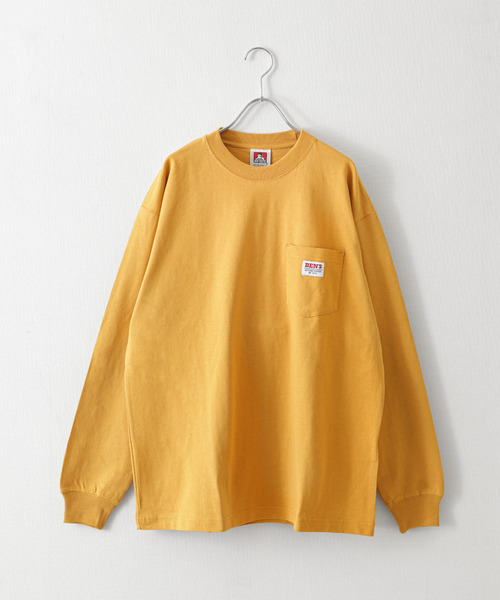 BEN DAVIS（ベンデイビス）の「【別注】【BEN DAVIS】 ピスネーム オーバーサイズ ロングスリーブ Tシャツ / ロンT / 長袖（Tシャツ/カットソー・レディース・グリーン/ブルー/チャコール/オートミール/アクア/グリーン系/イエロー/ホワイト/ブラック・LARGE/MEDIUM/X-LARGE/SMALL）」の9枚目の写真