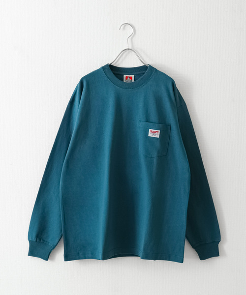 BEN DAVIS（ベンデイビス）の「【別注】【BEN DAVIS】 ピスネーム オーバーサイズ ロングスリーブ Tシャツ / ロンT / 長袖（Tシャツ/カットソー・レディース・グリーン/ブルー/チャコール/オートミール/アクア/グリーン系/イエロー/ホワイト/ブラック・LARGE/MEDIUM/X-LARGE/SMALL）」の8枚目の写真
