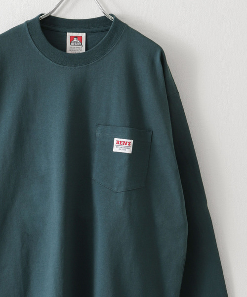 BEN DAVIS（ベンデイビス）の「【別注】【BEN DAVIS】 ピスネーム オーバーサイズ ロングスリーブ Tシャツ / ロンT / 長袖（Tシャツ/カットソー・レディース・グリーン/ブルー/チャコール/オートミール/アクア/グリーン系/イエロー/ホワイト/ブラック・LARGE/MEDIUM/X-LARGE/SMALL）」の18枚目の写真