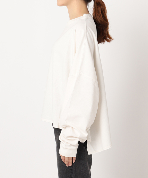 ALORE(アローレ)の「《追加》別注【ALORE/アローレ】ボタニカルダイロングTシャツ(Tシャツ/カットソー・レディース・ホワイト系その他/グレー/ライトブルー/ブラウン・FREE)」の6枚目の写真