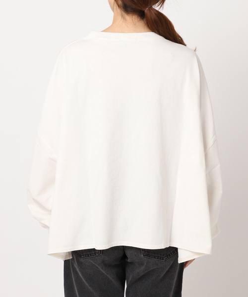 ALORE(アローレ)の「《追加》別注【ALORE/アローレ】ボタニカルダイロングTシャツ(Tシャツ/カットソー・レディース・ホワイト系その他/グレー/ライトブルー/ブラウン・FREE)」の7枚目の写真